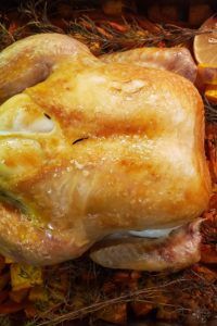 Three Things:  Baked Chicken, Sweet Potatoes and a Funny Podcast